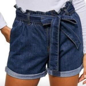 💙 PAPER BAG DENIM SHORTS